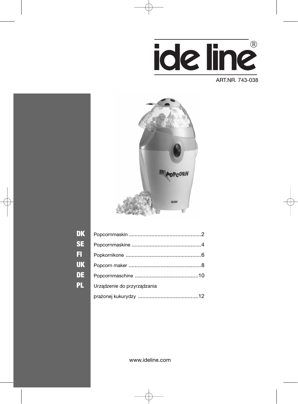 Melissa Popcorn Make 743-038 User Manual | 13 pages