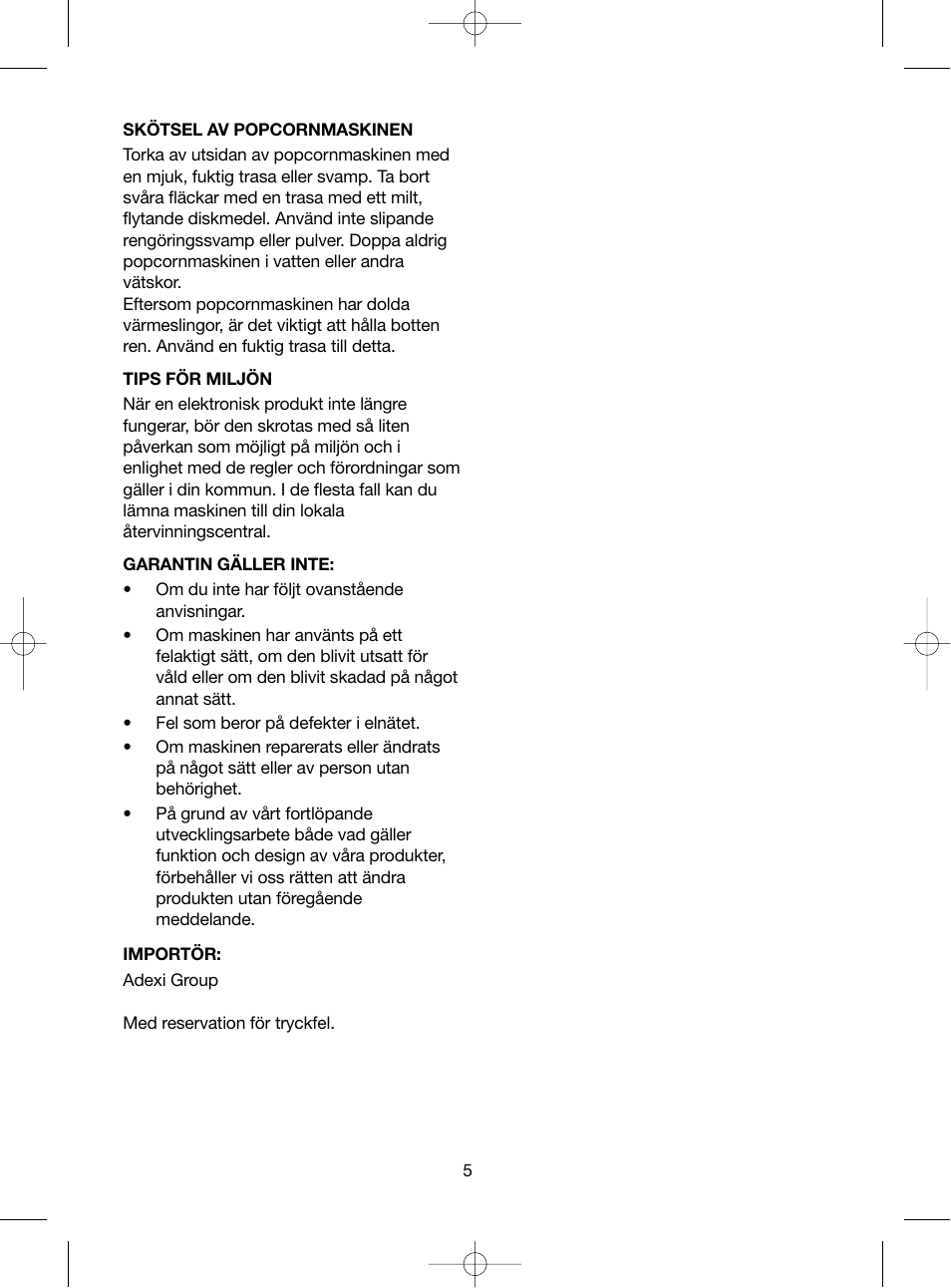 Melissa Popcorn Make 743-038 User Manual | Page 5 / 13