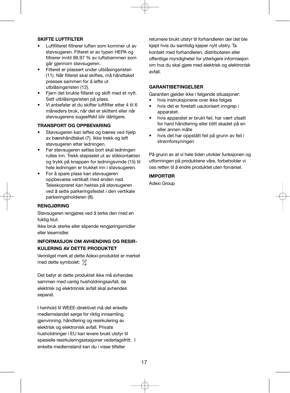 Melissa 240-003 User Manual | Page 17 / 36