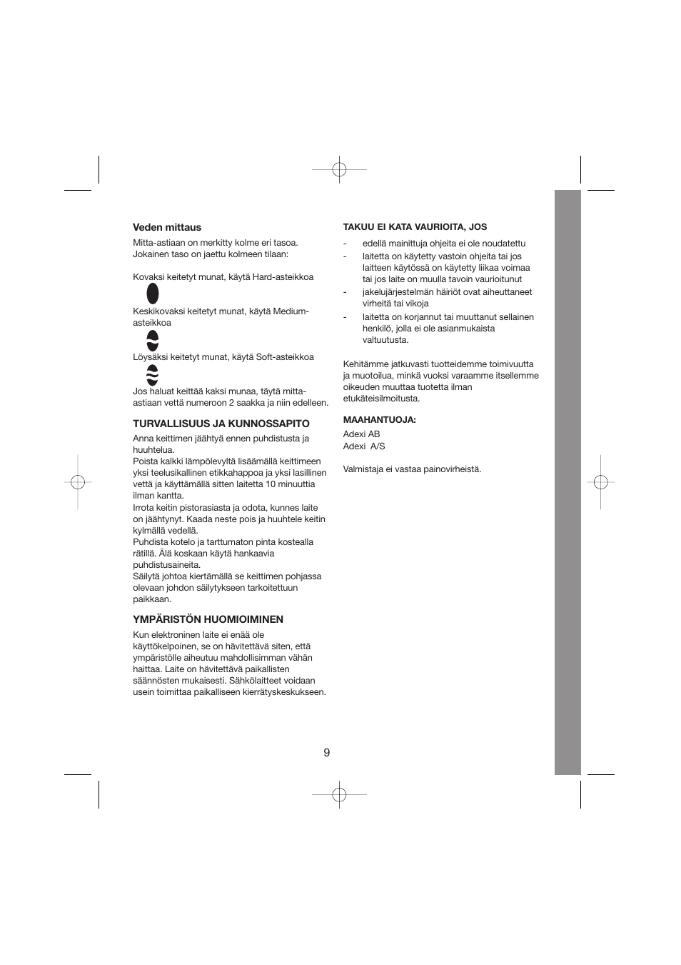 Melissa Steel Series 243-014 User Manual | Page 9 / 17