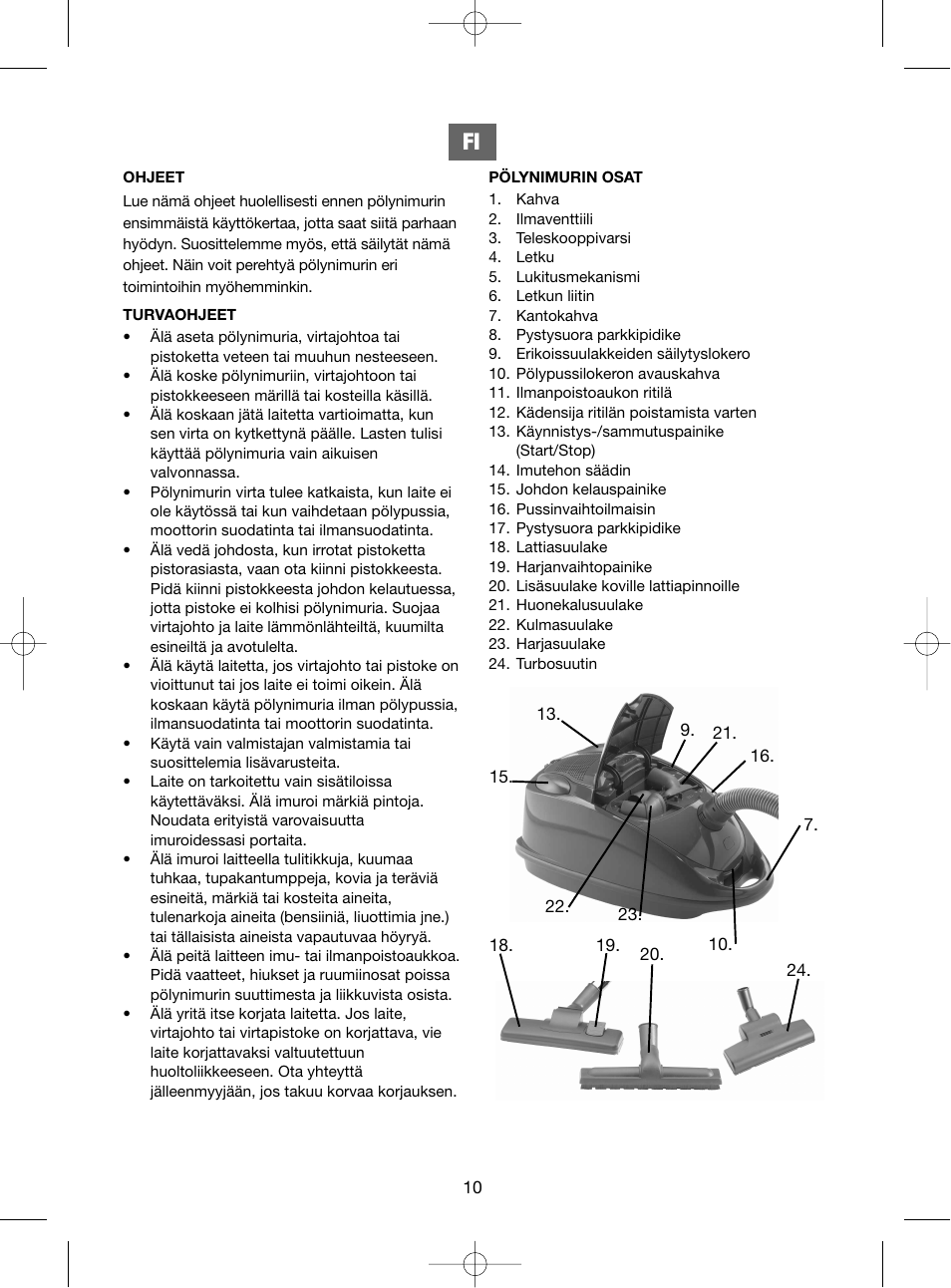 Melissa 240-002 User Manual | Page 10 / 36