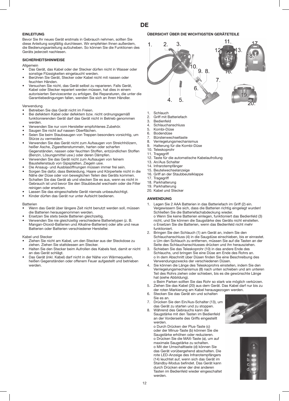 Melissa 240-005 User Manual | Page 12 / 16