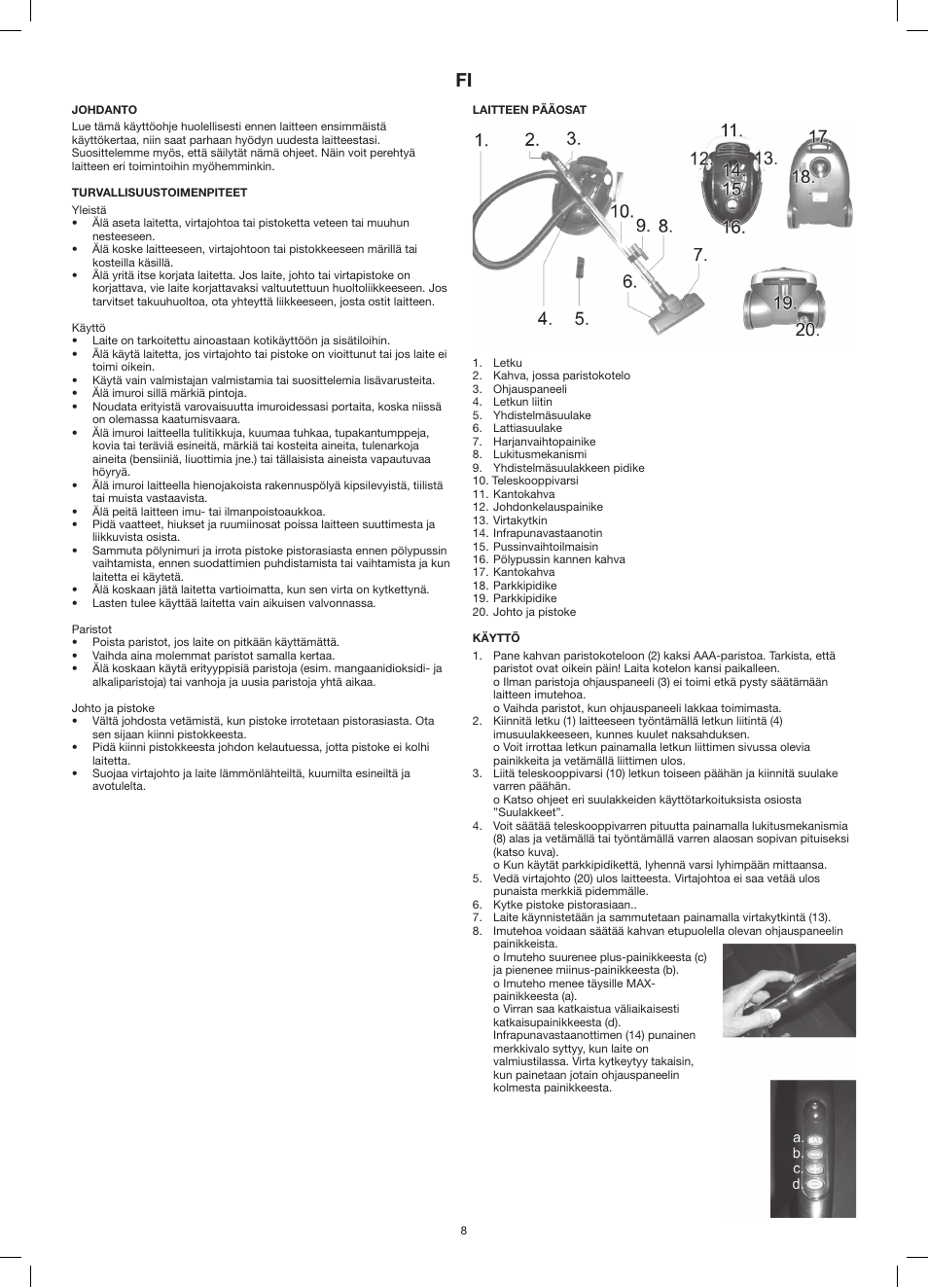 Melissa 240-005 User Manual | Page 8 / 16