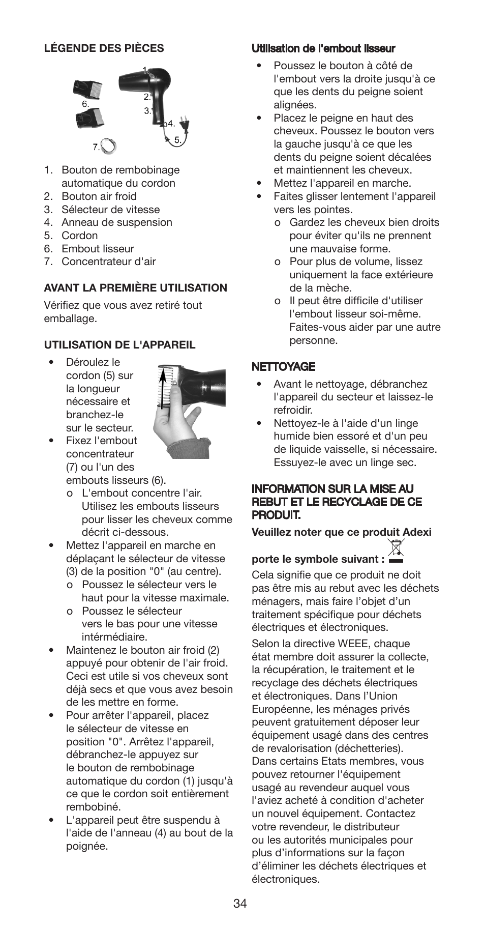 Melissa 235-019 User Manual | Page 34 / 52