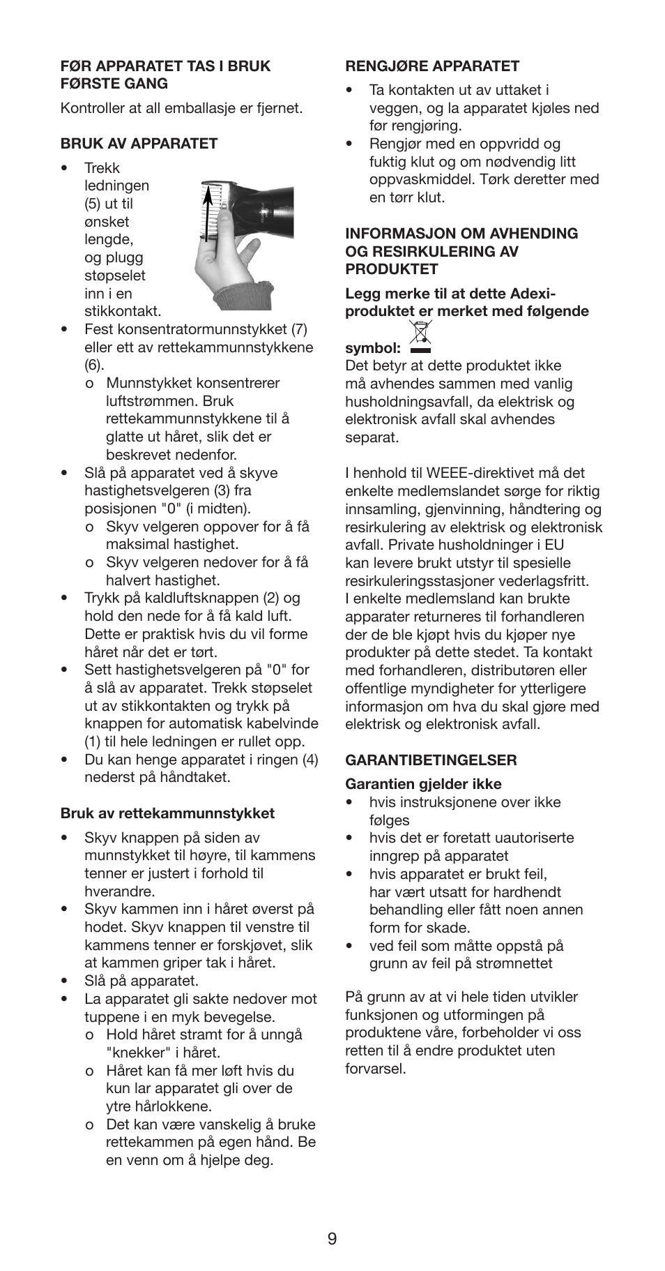 Melissa 235-019 User Manual | Page 9 / 52