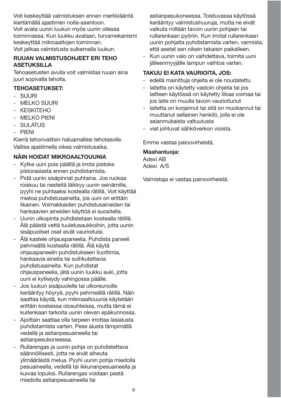 Melissa Steel Series 253-002 User Manual | Page 9 / 20