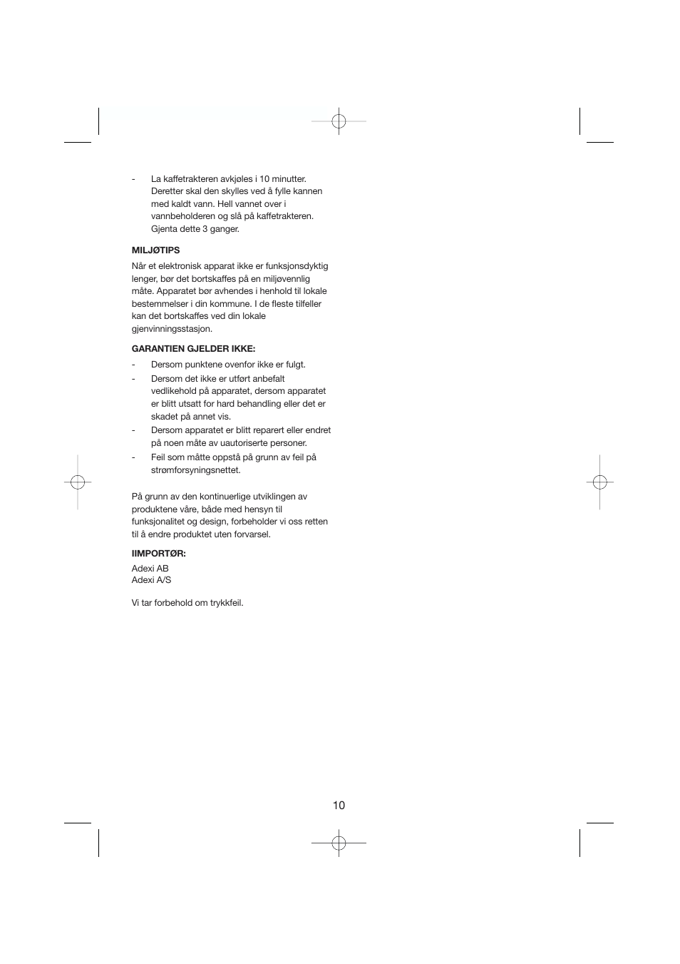 Melissa Black Series 245-022 User Manual | Page 10 / 25