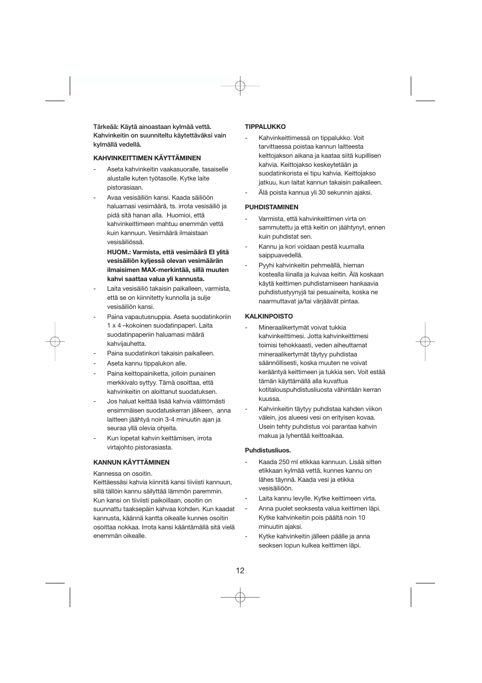 Melissa Black Series 245-022 User Manual | Page 12 / 25