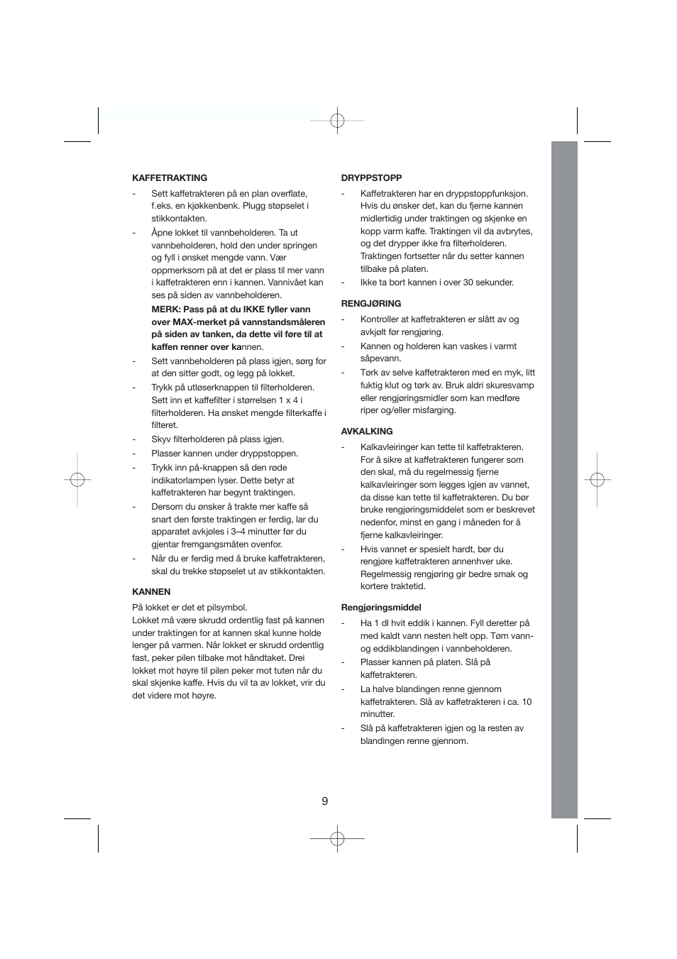 Melissa Black Series 245-022 User Manual | Page 9 / 25