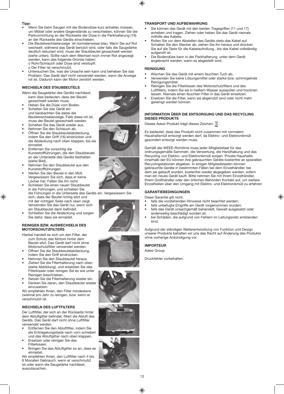 Melissa 640-121 User Manual | Page 13 / 16