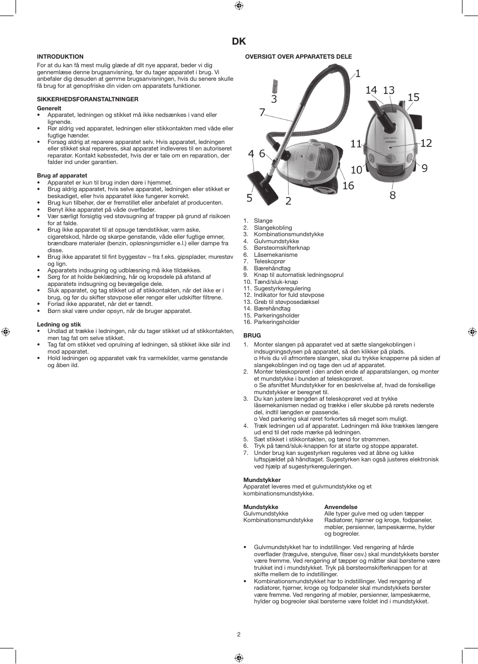 Melissa 640-121 User Manual | Page 2 / 16