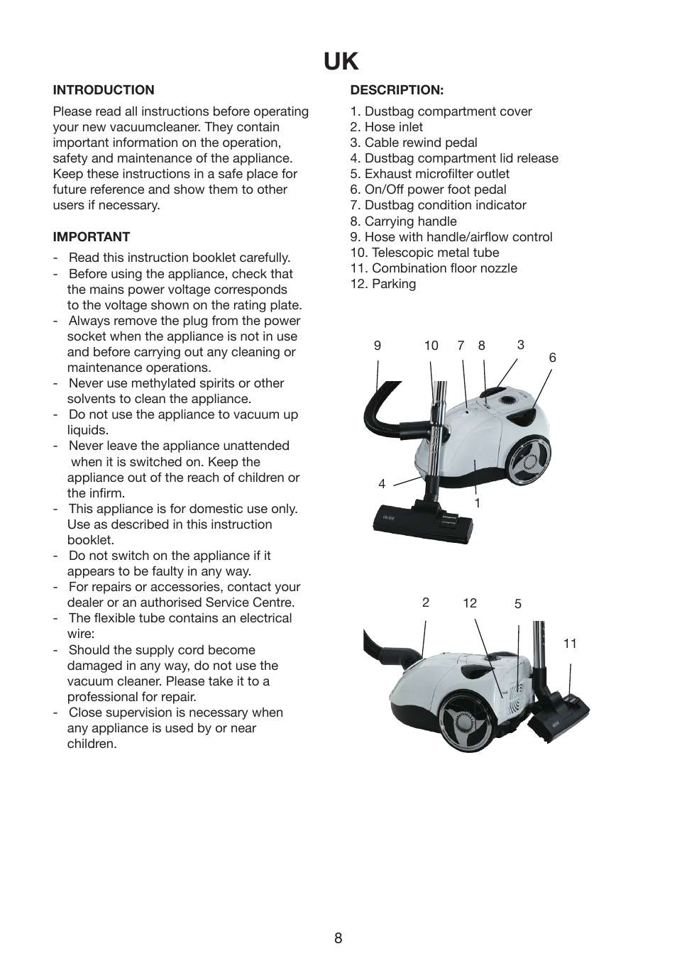 Melissa 740-116 User Manual | Page 8 / 10