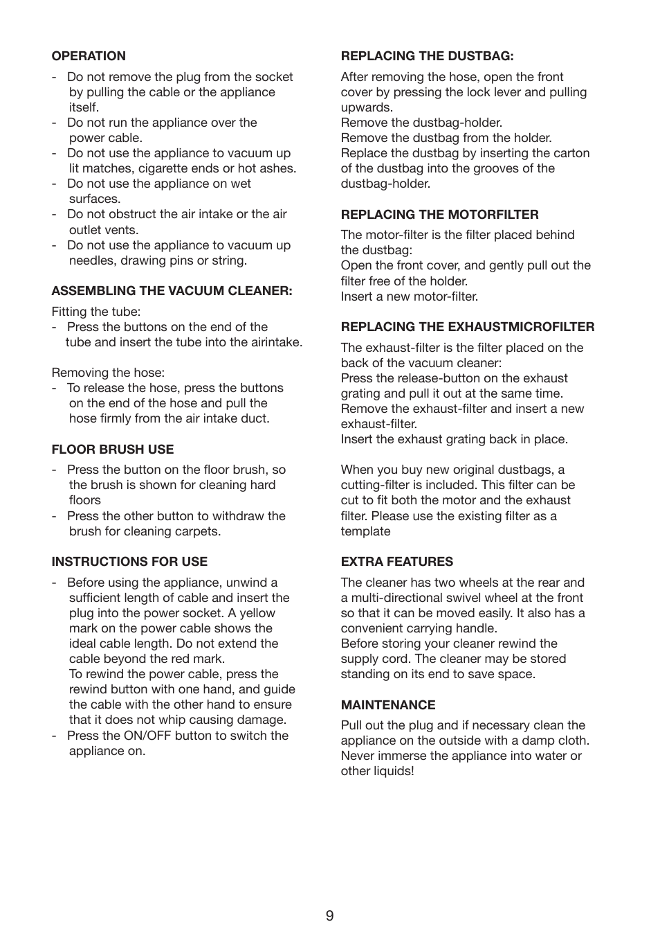 Melissa 740-116 User Manual | Page 9 / 10