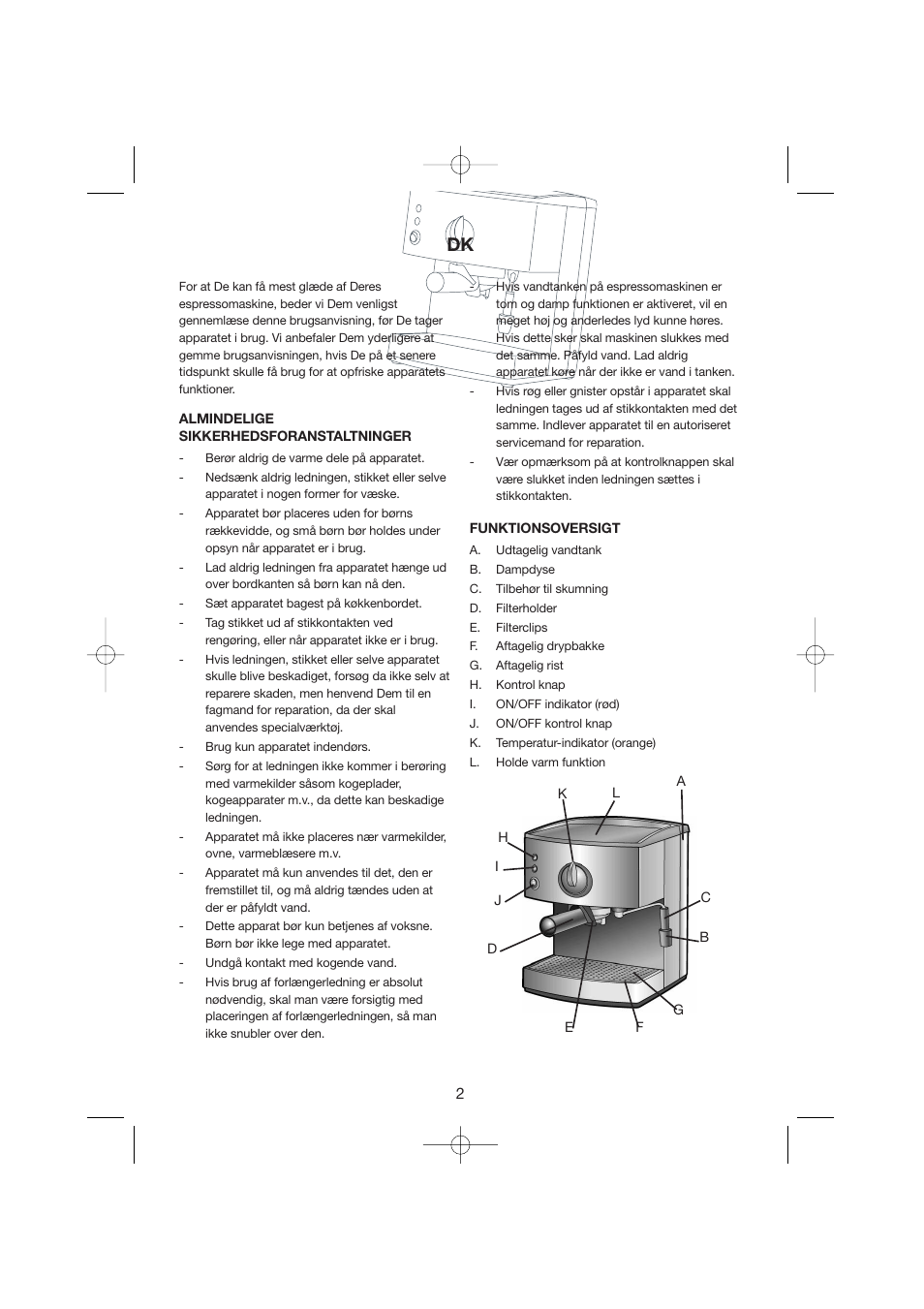 Melissa Espresso/Cappucino 245-027 User Manual | Page 2 / 33