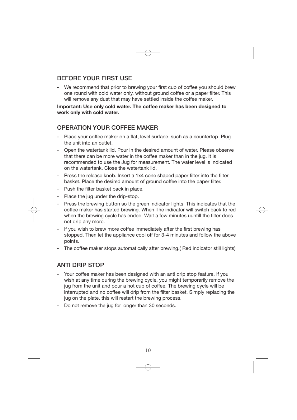 Melissa CM0801 User Manual | Page 10 / 23