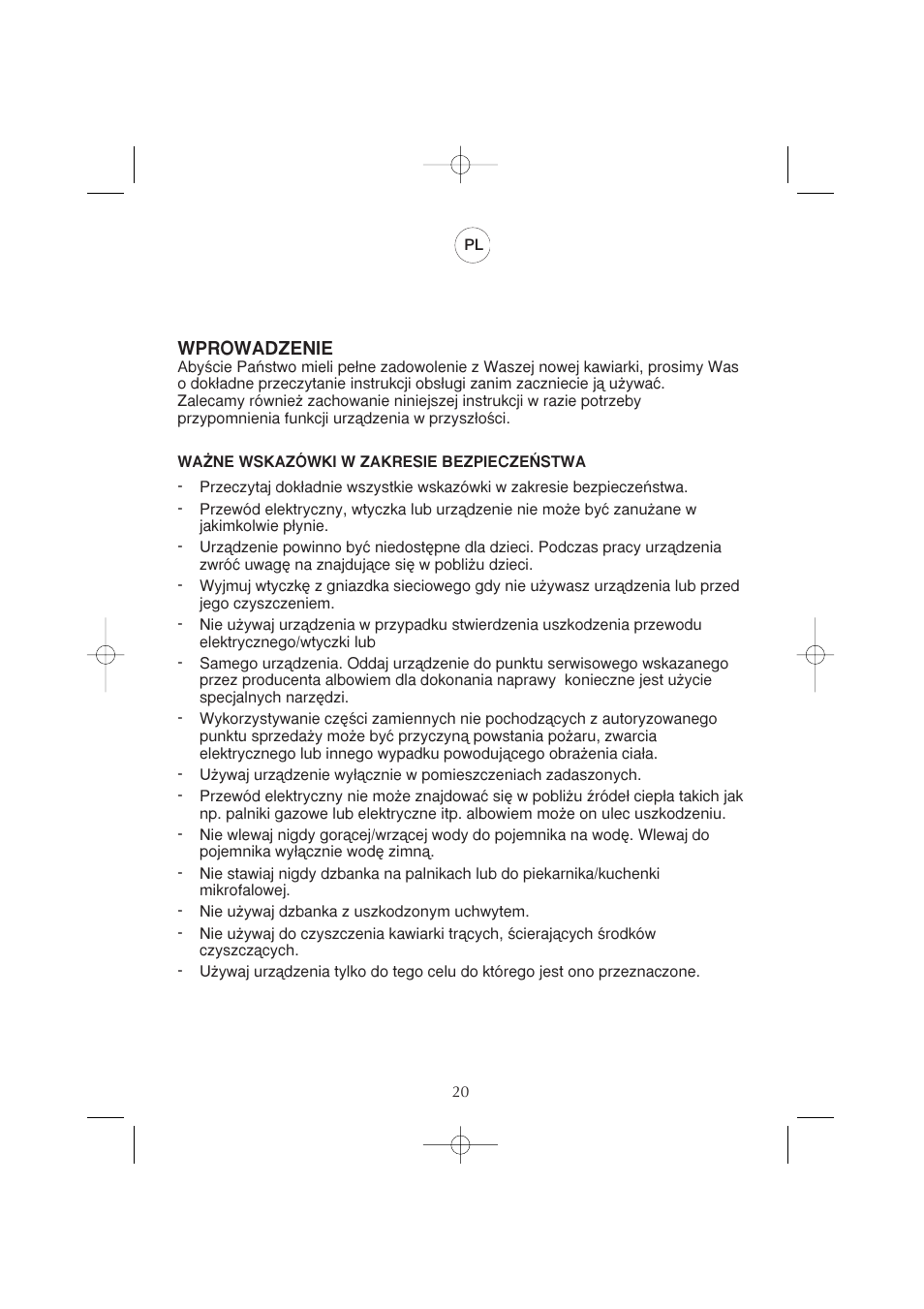 Melissa CM0801 User Manual | Page 20 / 23