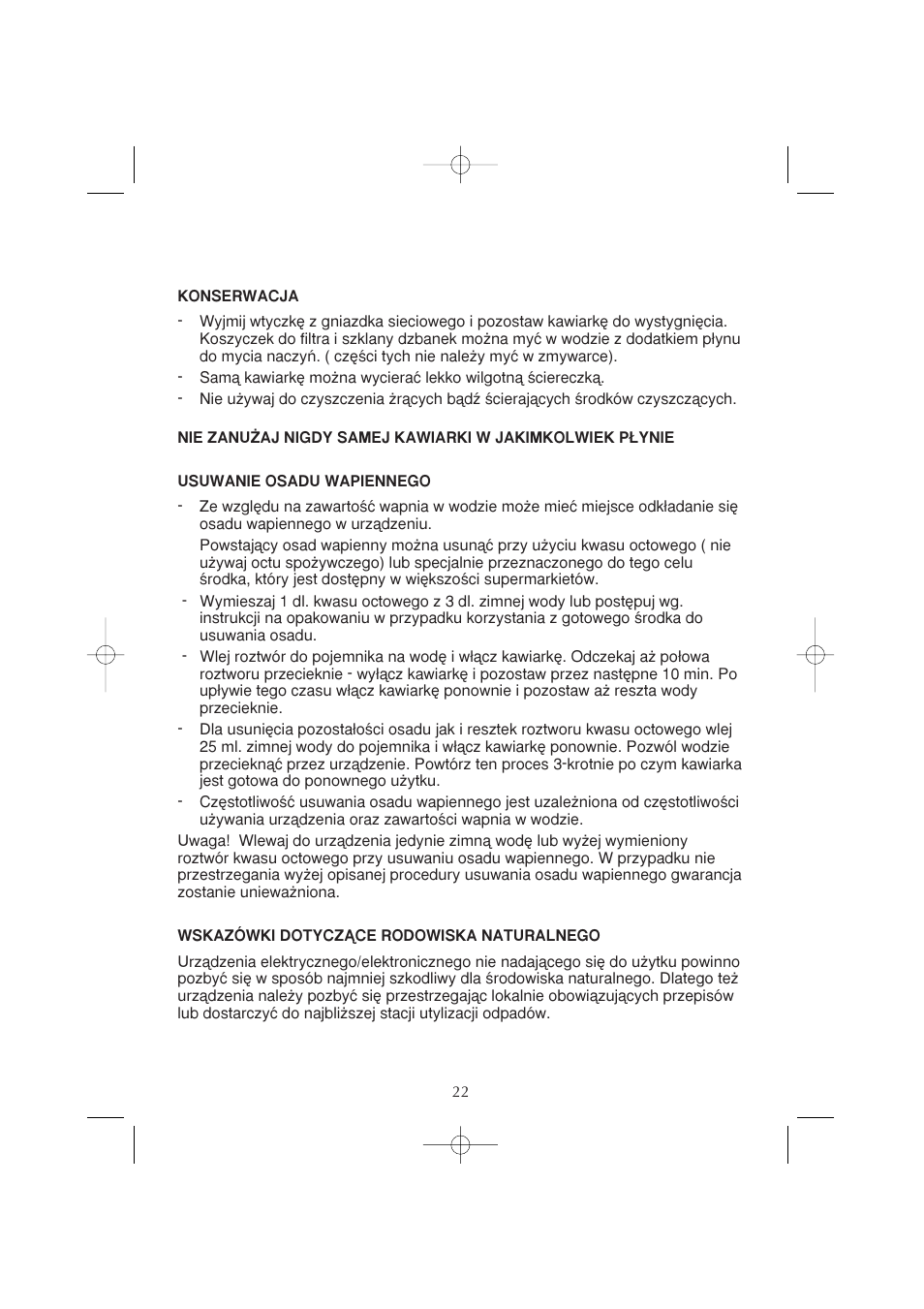 Melissa CM0801 User Manual | Page 22 / 23