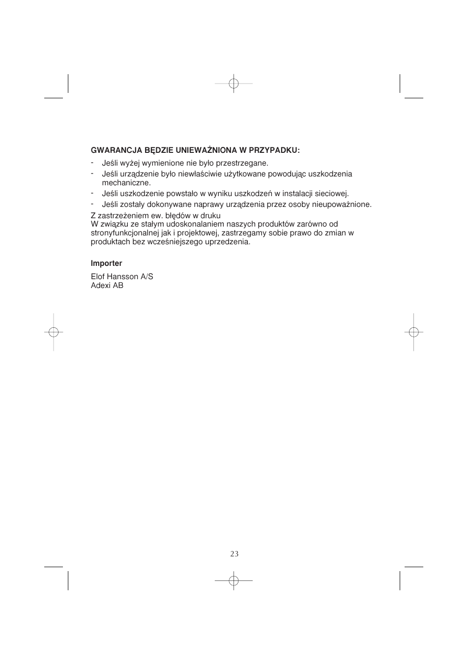 Melissa CM0801 User Manual | Page 23 / 23