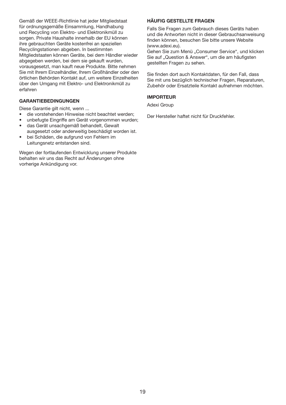 Melissa 243-049 User Manual | Page 19 / 22