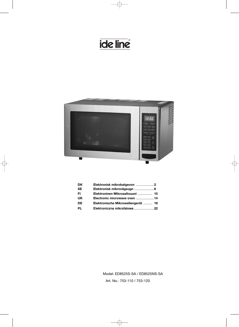 Melissa ide line ED8525NS-SA User Manual | 25 pages