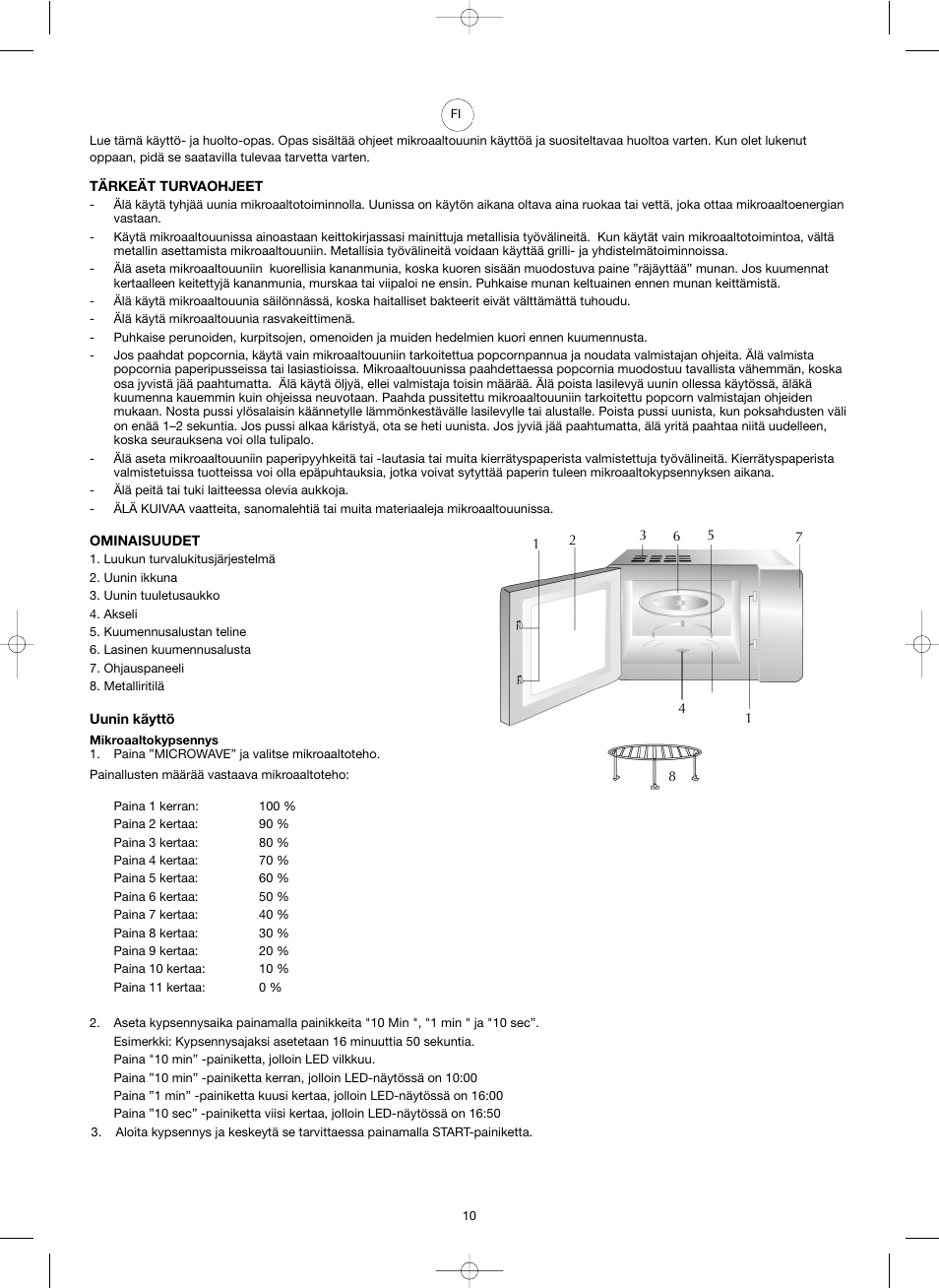 Melissa ide line ED8525NS-SA User Manual | Page 10 / 25