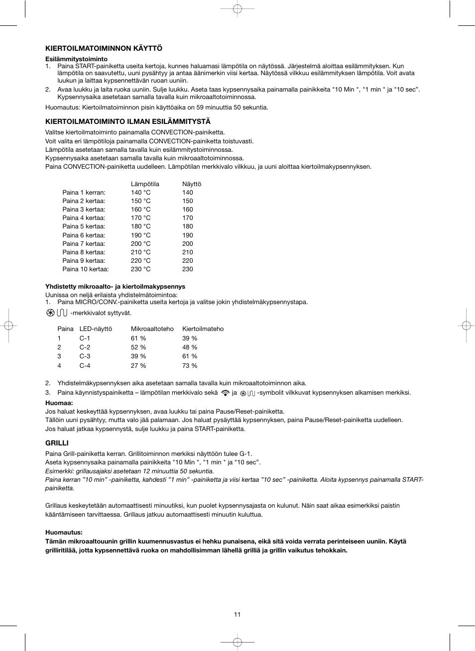 Melissa ide line ED8525NS-SA User Manual | Page 11 / 25