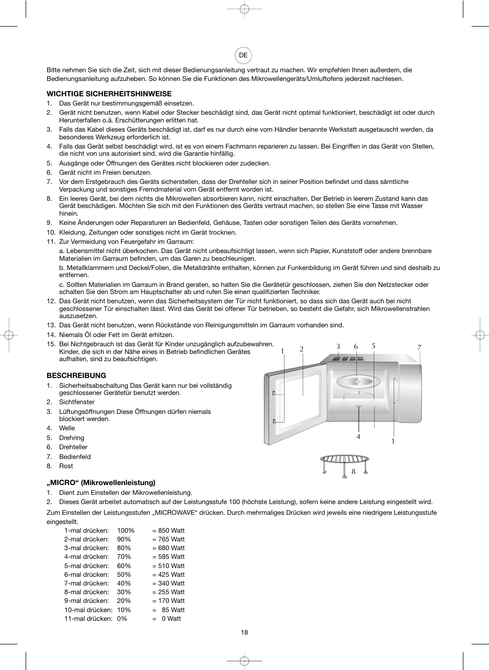 Melissa ide line ED8525NS-SA User Manual | Page 18 / 25