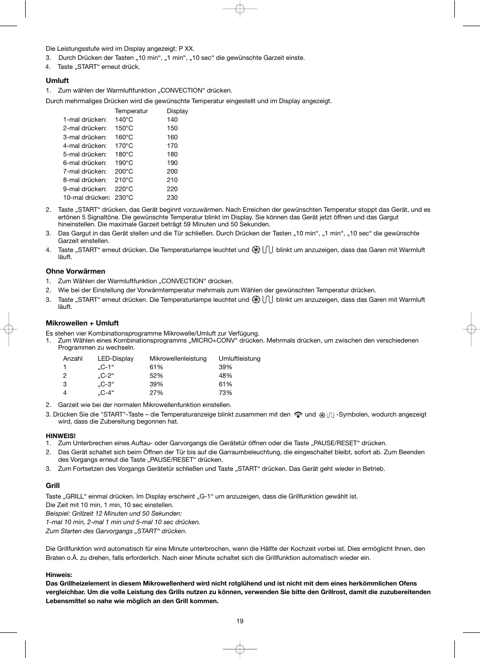 Melissa ide line ED8525NS-SA User Manual | Page 19 / 25