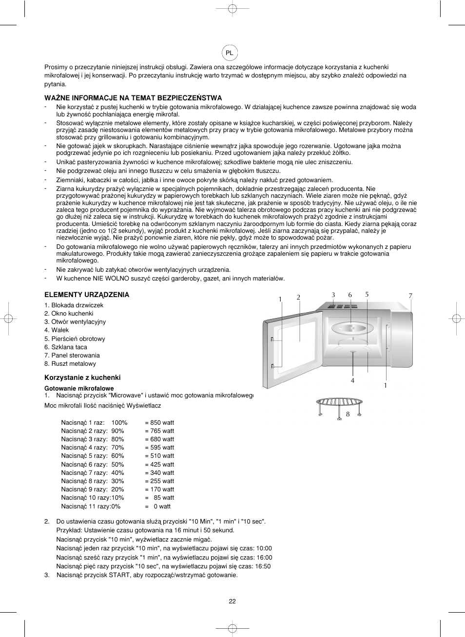 Melissa ide line ED8525NS-SA User Manual | Page 22 / 25