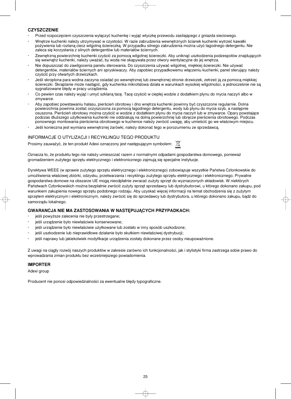 Melissa ide line ED8525NS-SA User Manual | Page 25 / 25