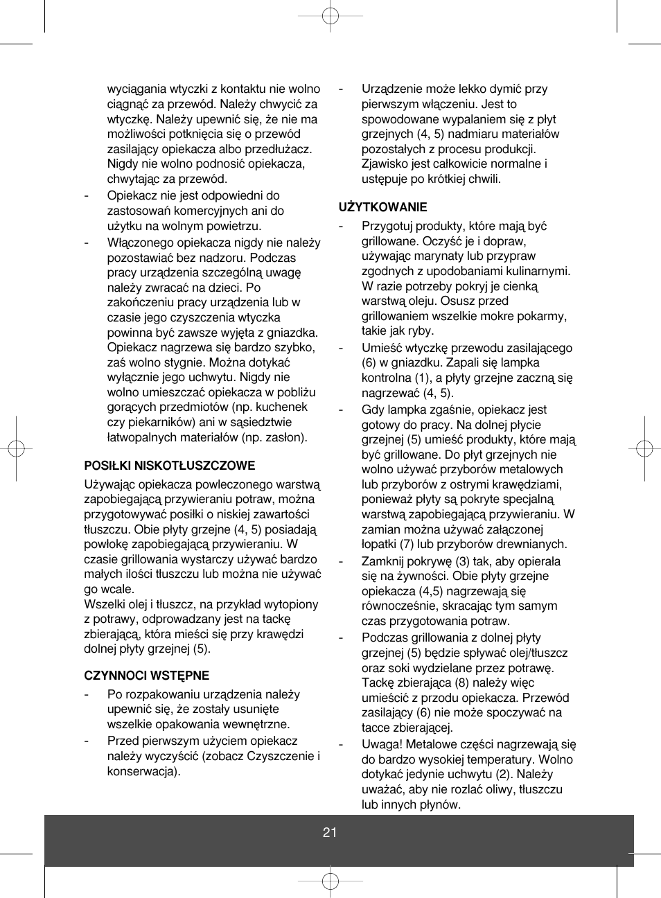 Melissa Health Grill 643-051 User Manual | Page 21 / 26