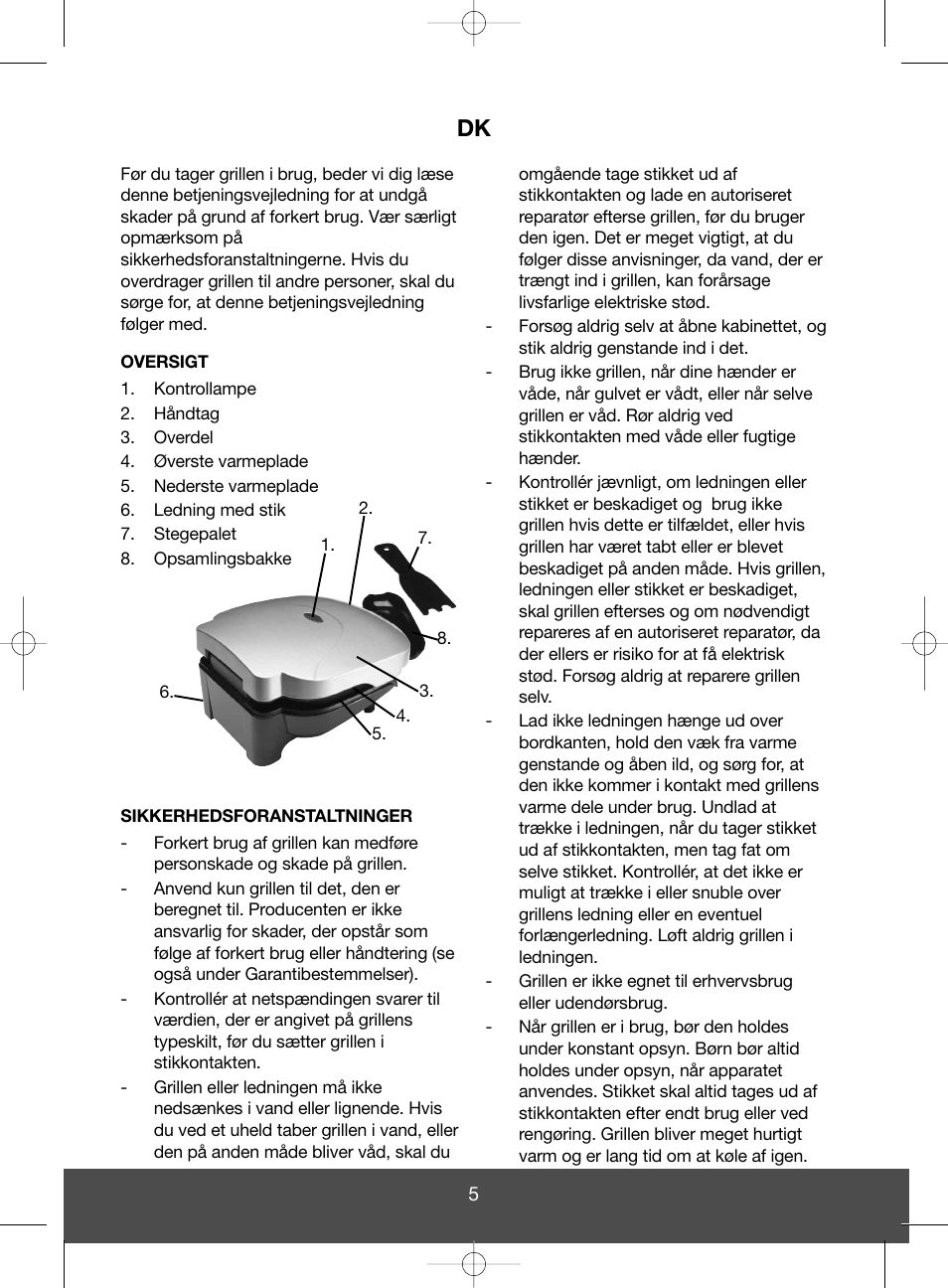 Melissa Health Grill 643-051 User Manual | Page 5 / 26