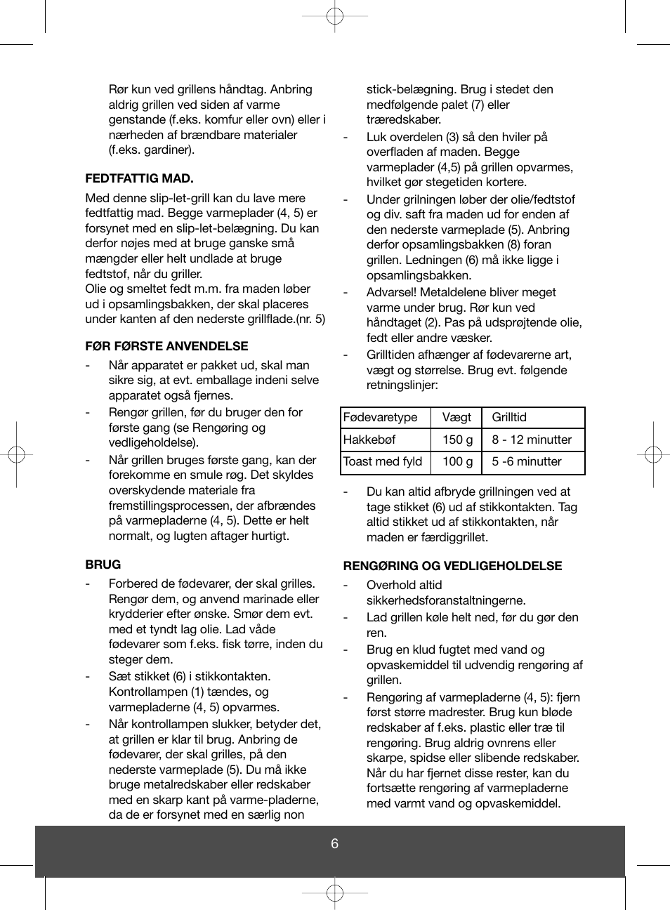 Melissa Health Grill 643-051 User Manual | Page 6 / 26