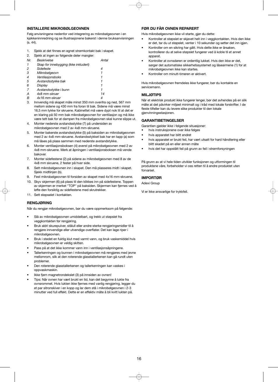 Melissa Steel Series 253-011 User Manual | Page 16 / 45