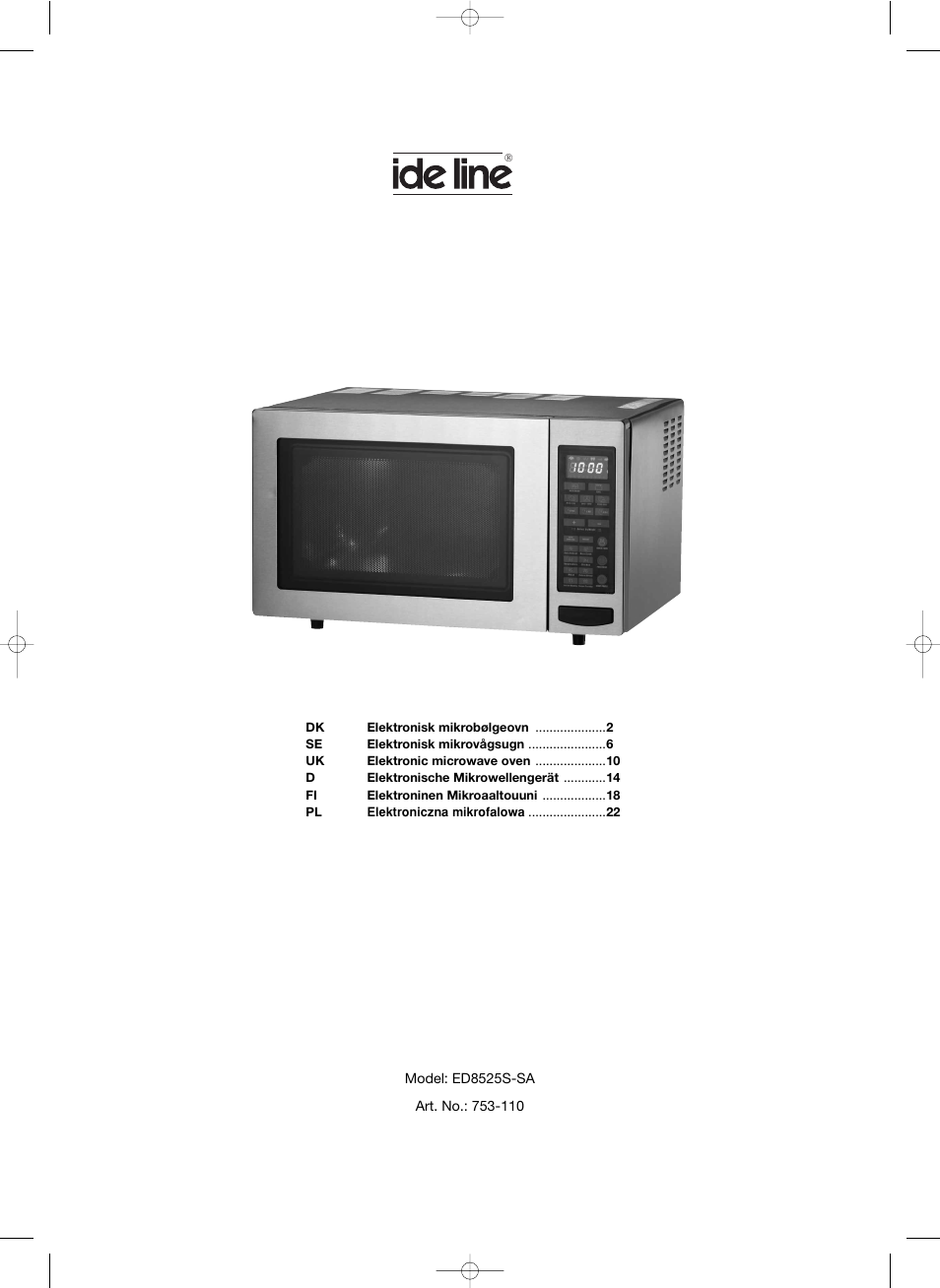 Melissa ide line ED8525S-SA User Manual | 25 pages