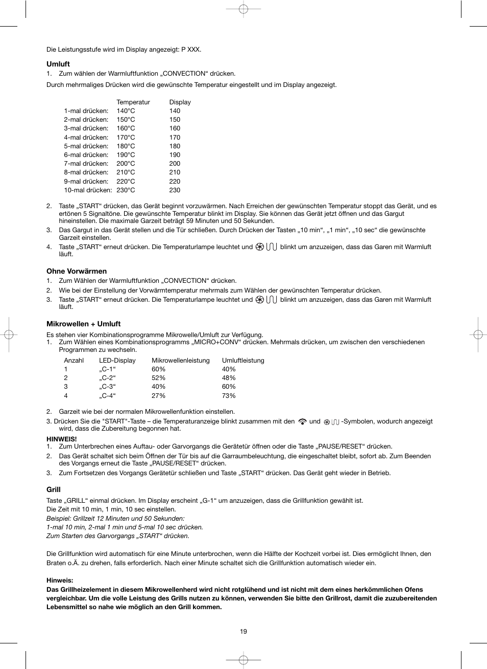 Melissa ide line ED8525S-SA User Manual | Page 19 / 25