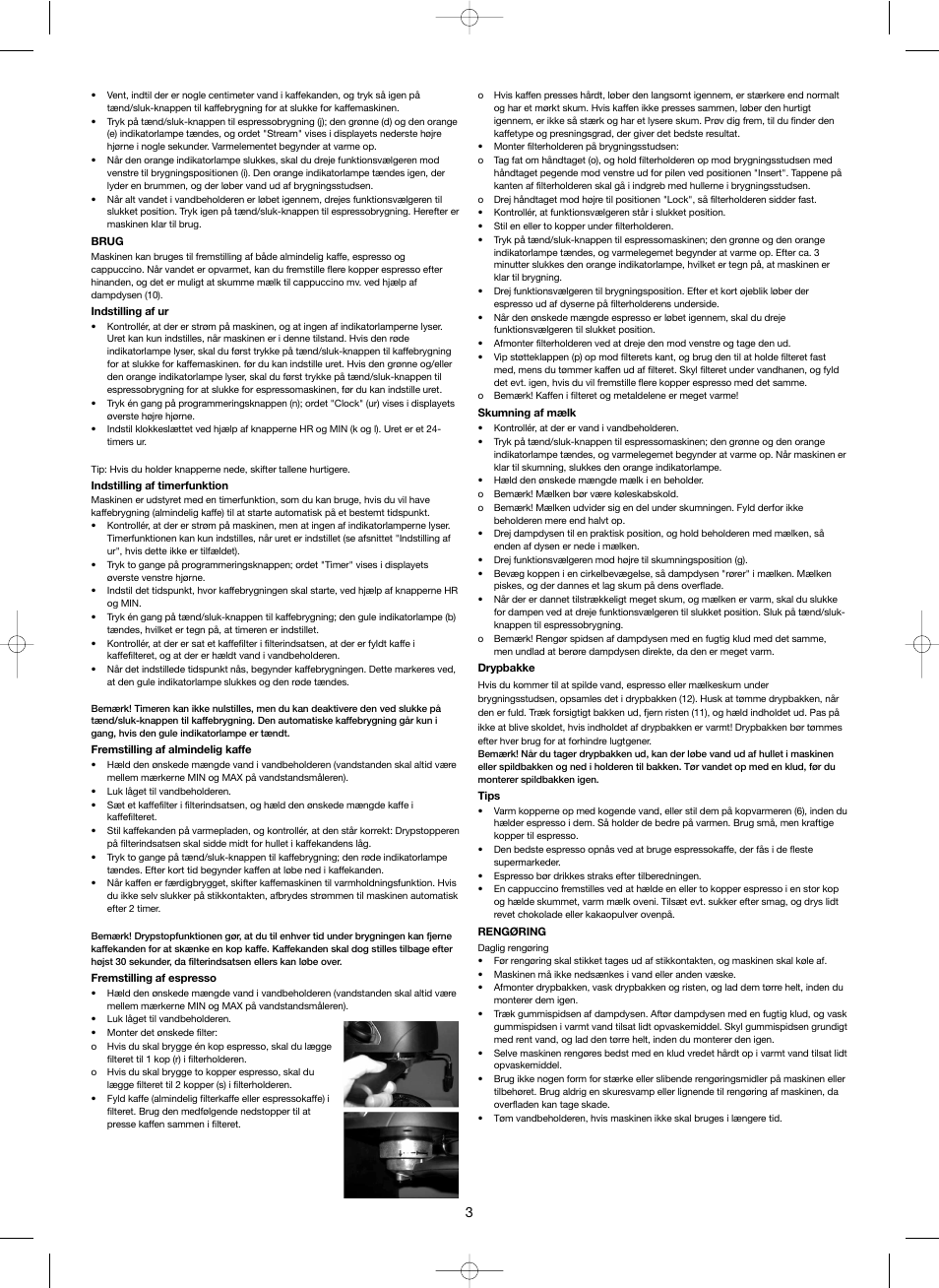 Melissa 3-in-1 Espresso and Coffee Maker 245-039 User Manual | Page 3 / 26