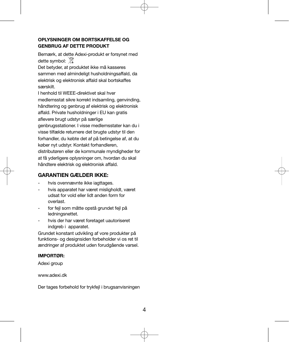 Melissa Exido 021 & 028 User Manual | Page 4 / 26