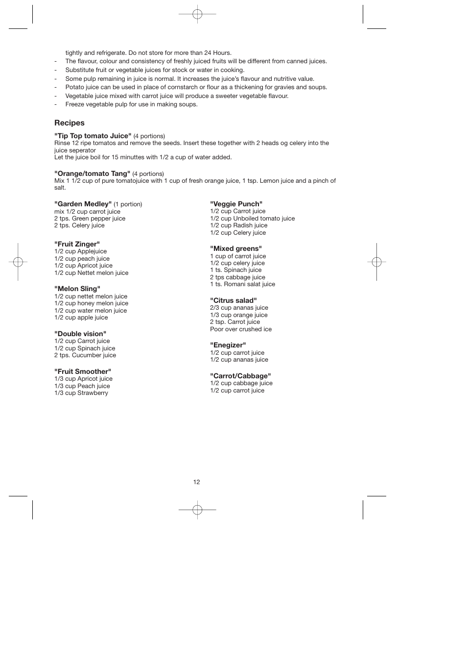 Melissa 744-016 User Manual | Page 12 / 26