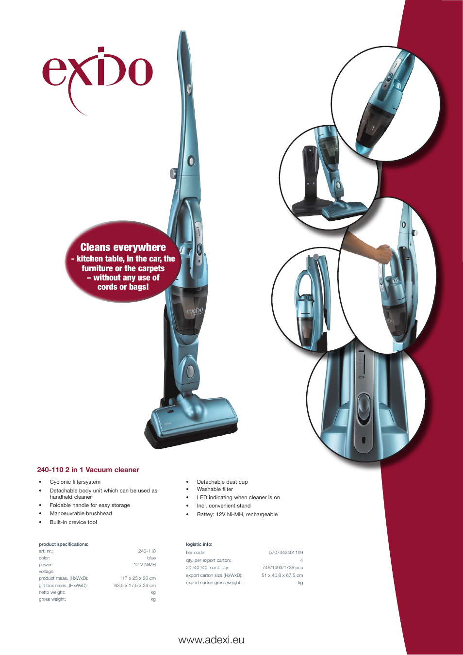 Melissa 240110 User Manual | 1 page