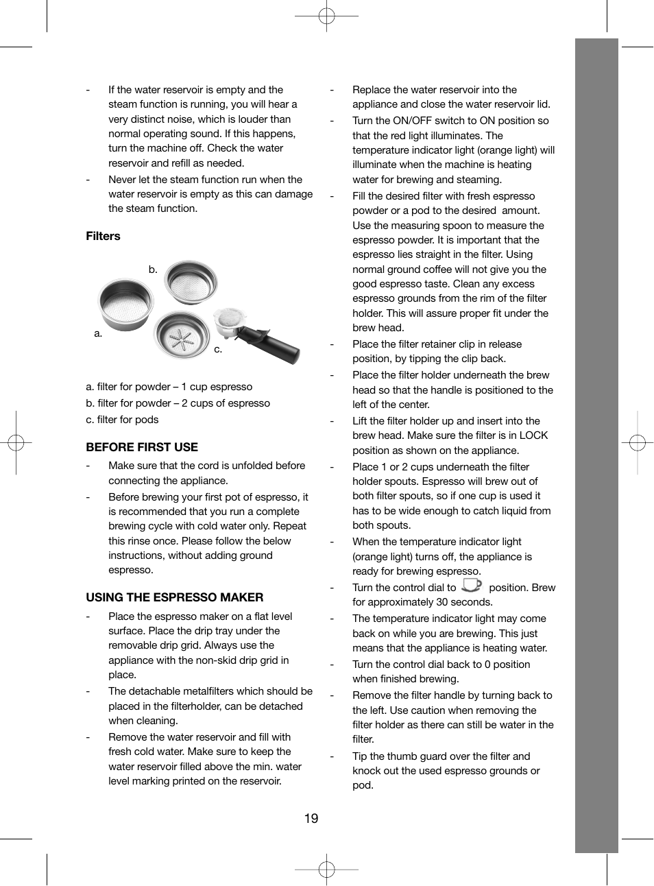 Melissa Steel Series 245-032 User Manual | Page 19 / 34