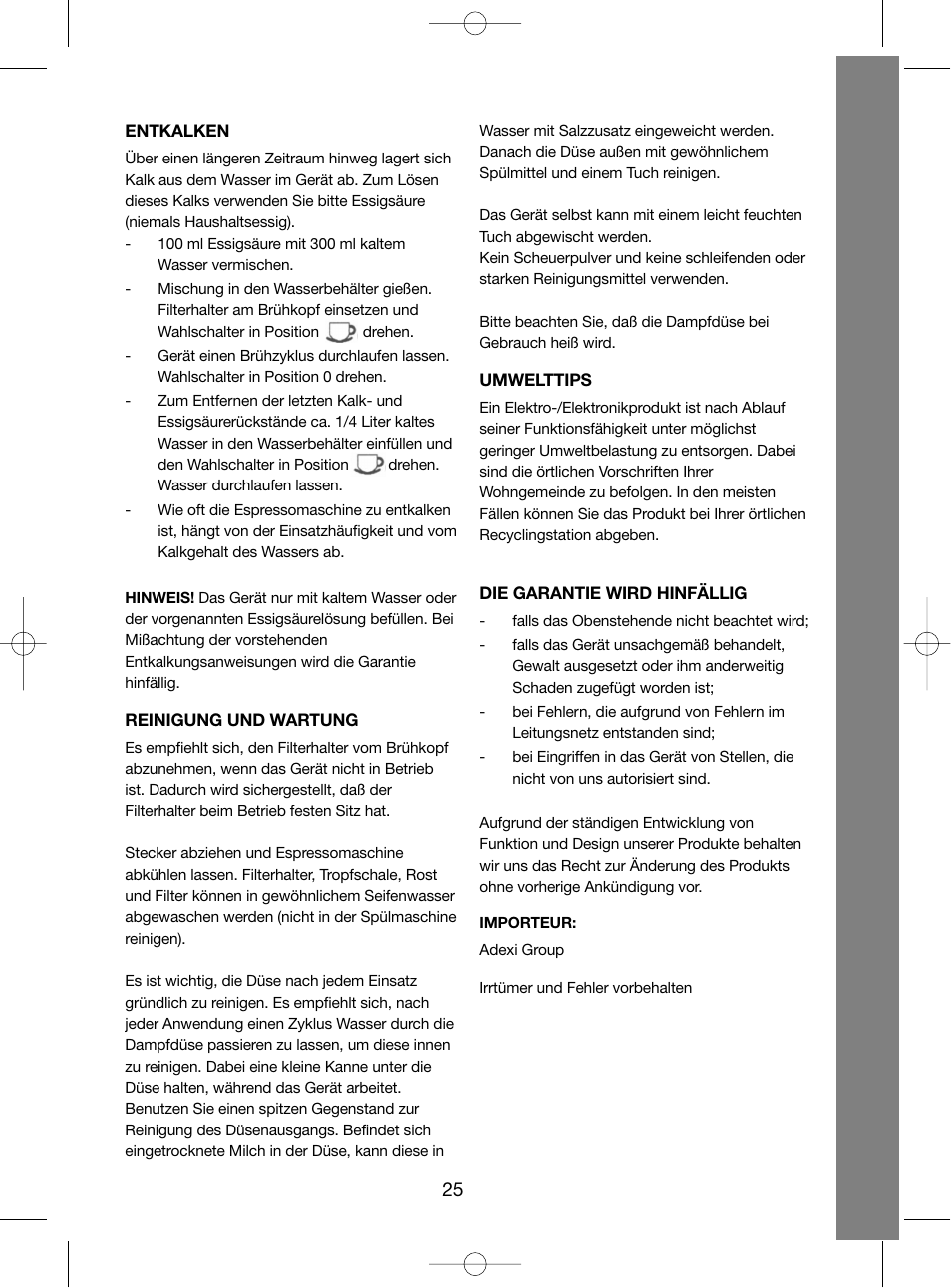 Melissa Steel Series 245-032 User Manual | Page 25 / 34