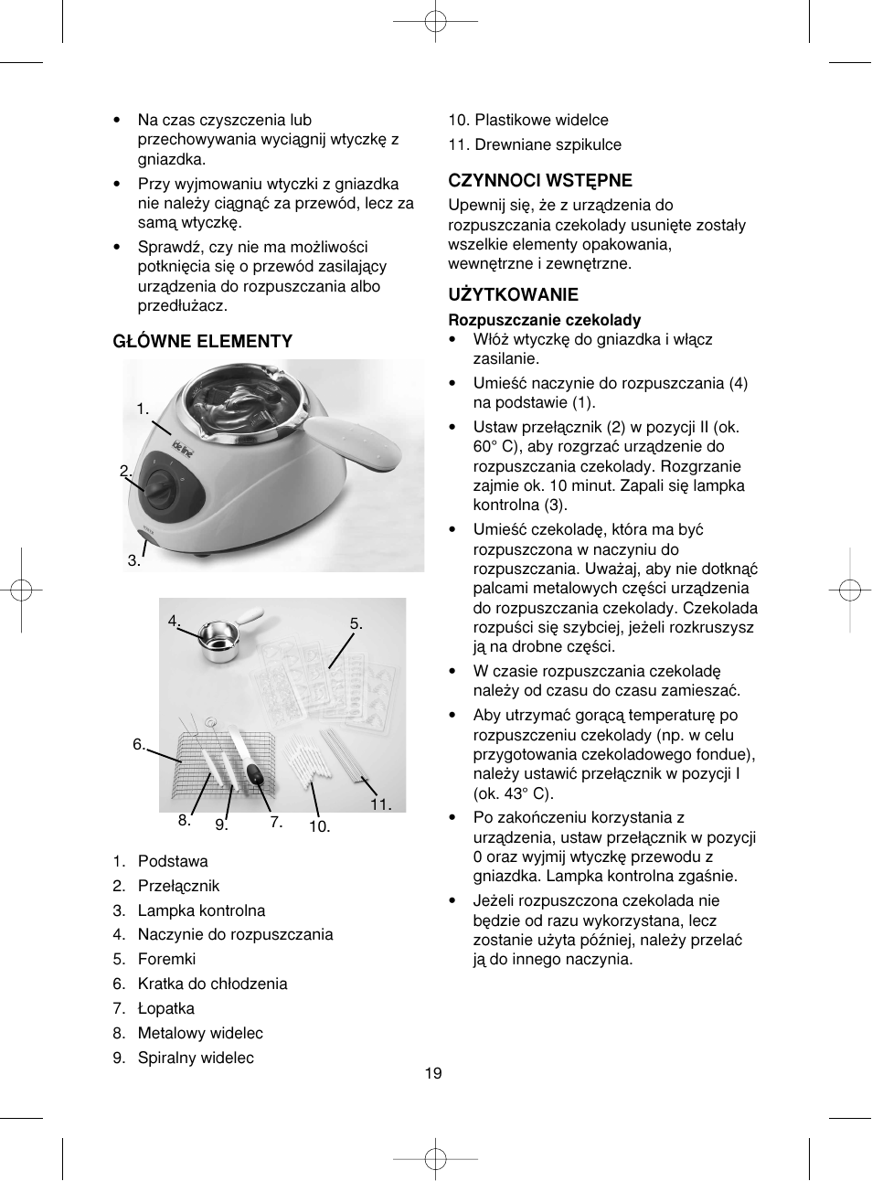 Melissa ide line 743090 User Manual | Page 19 / 21