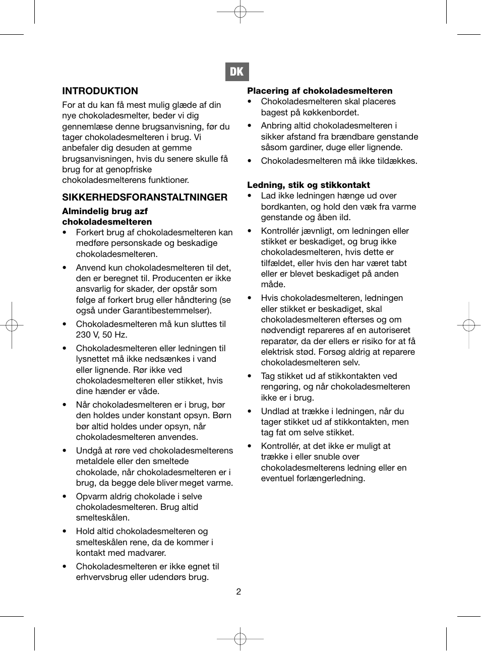 Melissa ide line 743090 User Manual | Page 2 / 21