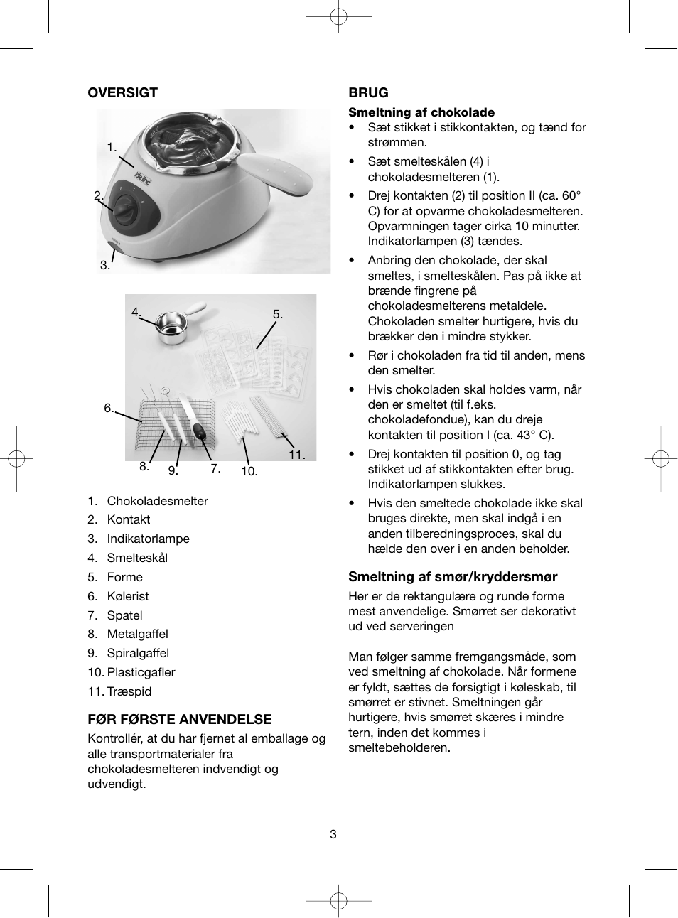 Melissa ide line 743090 User Manual | Page 3 / 21