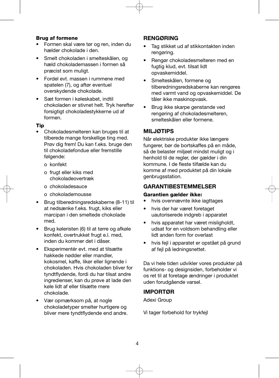 Melissa ide line 743090 User Manual | Page 4 / 21