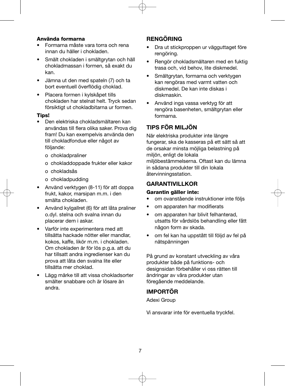 Melissa ide line 743090 User Manual | Page 7 / 21