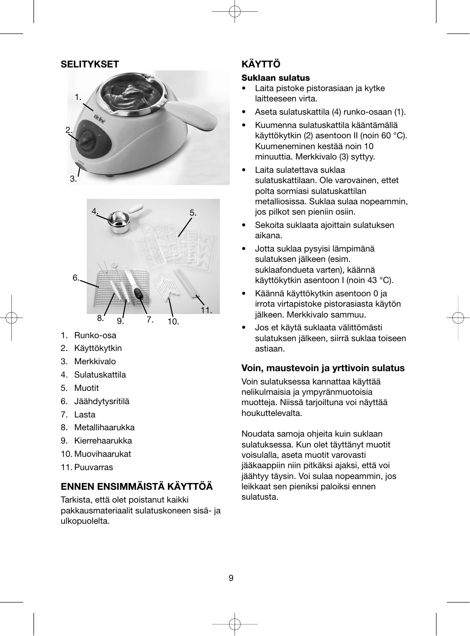 Melissa ide line 743090 User Manual | Page 9 / 21