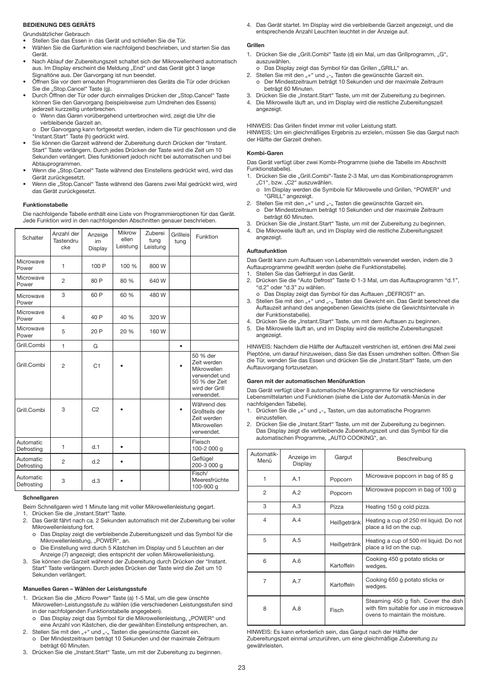 Melissa 253-025 User Manual | Page 23 / 29