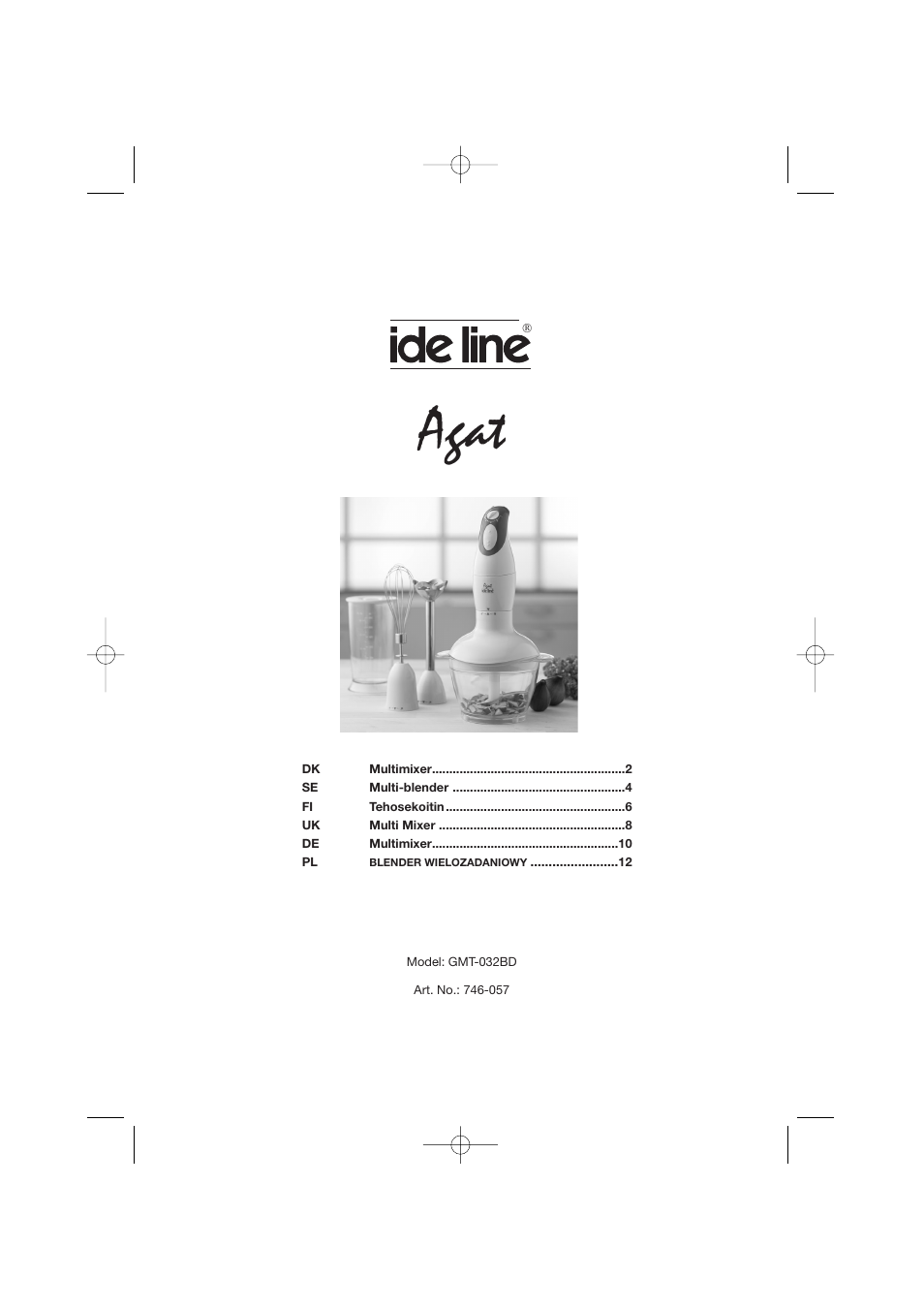 Melissa Agat GMT-032BD User Manual | 14 pages